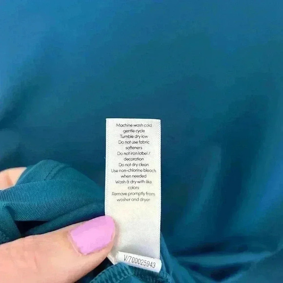 Athleta cadence top teal blue long sleeve workout pullover size small. - Picture 9 of 11